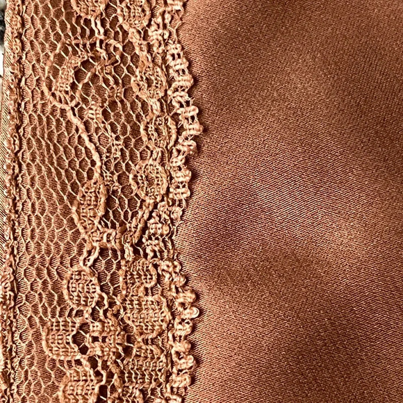 Mable Satin Bandana Triangle Crop Top Brown Y2k Retro Boho Corset M Womens - Picture 12 of 12